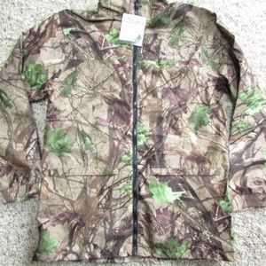 NEW TRACKER CAMO HUNTING JACKET FULL ZIP MENS WATER & WIND RESIST
